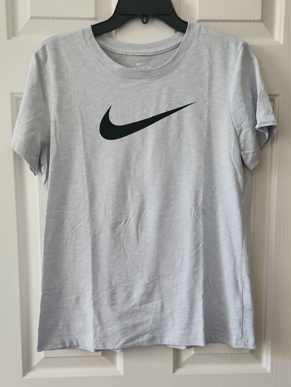 Nike Light Gray Tee with Black Swoosh